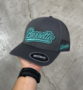 Tiffany blue on grey